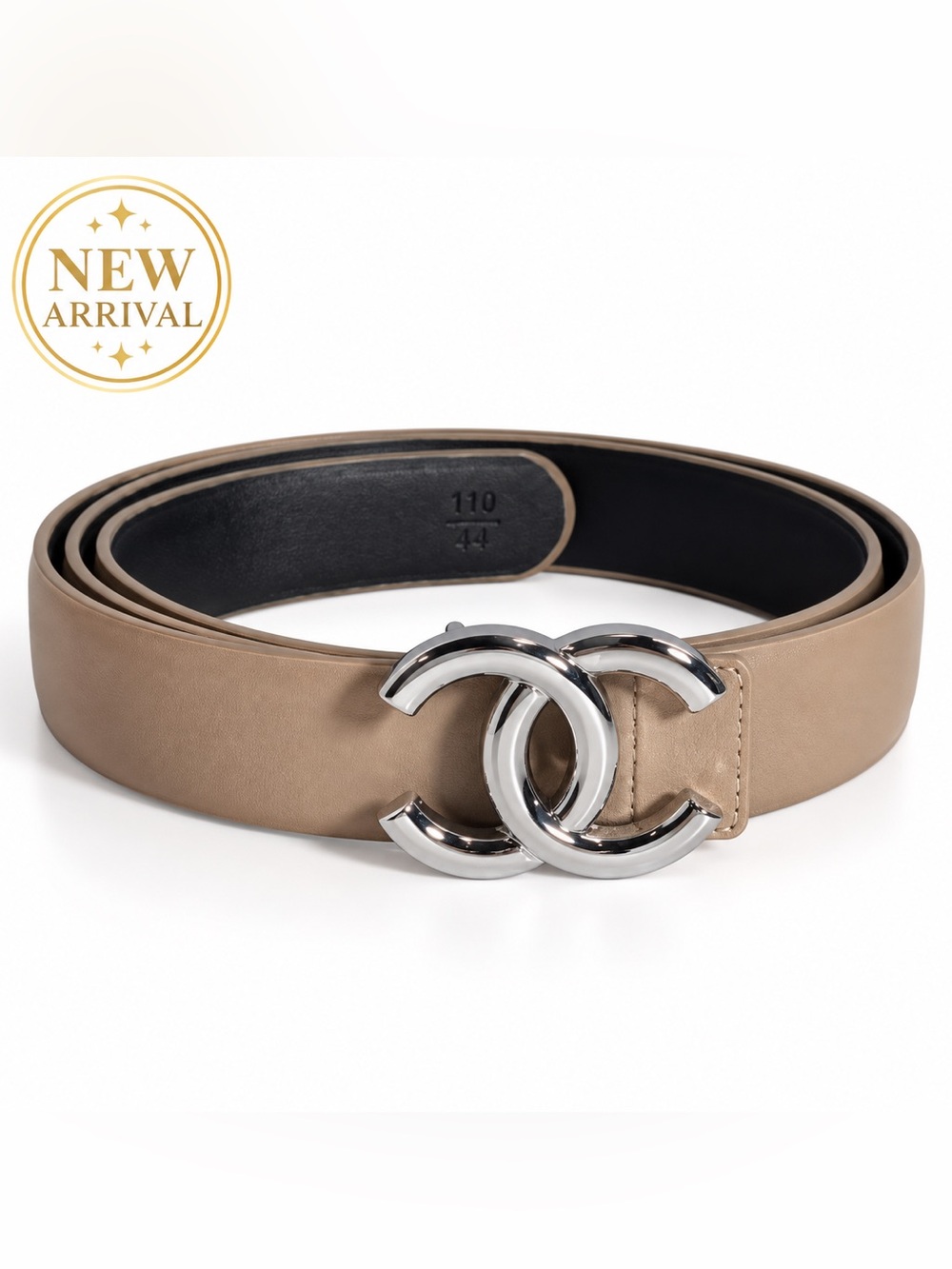 💁🏻‍♀️ Women’s leather Belt with Silver-Tone Buckle 💁🏻‍♀️